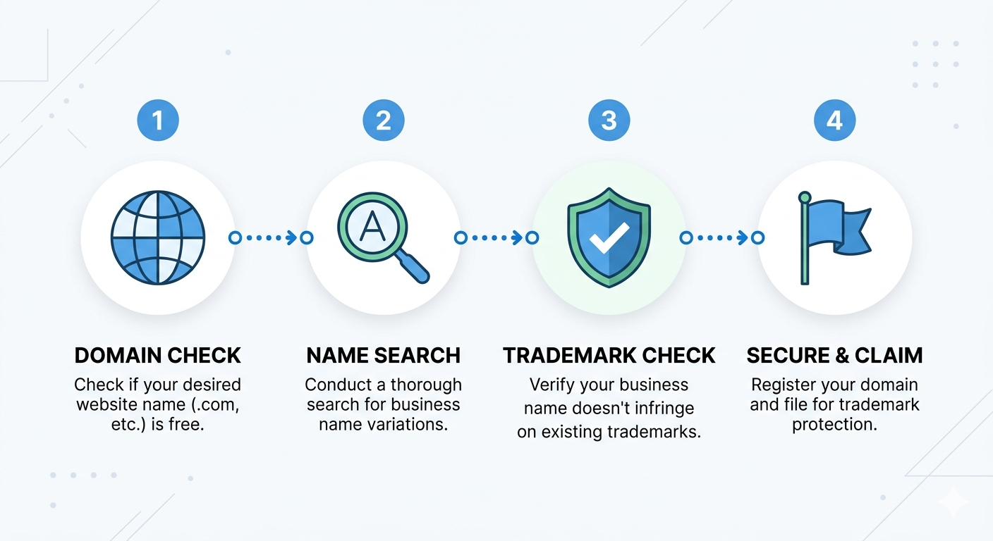 Step-by-step guide to checking domain and trademark availability
