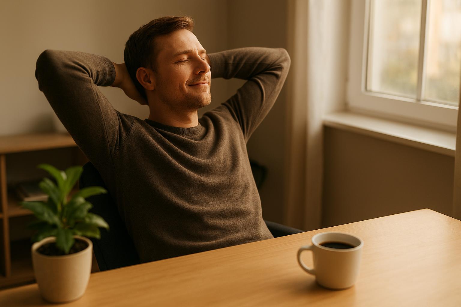 Founder checking an available domain on laptop in a quiet office
